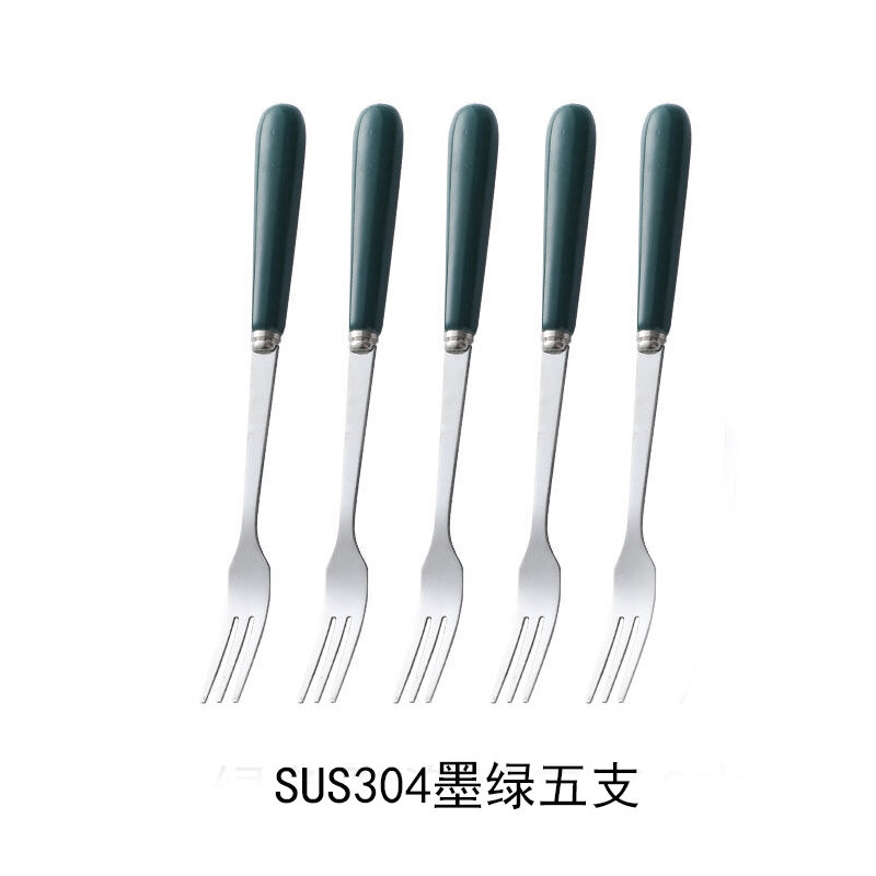 Bộ nĩa trái cây inox 304 dĩa nhỏ ăn trái cây đáng yêu an toàn cho trẻ em gia dụng dĩa trái cây cắm