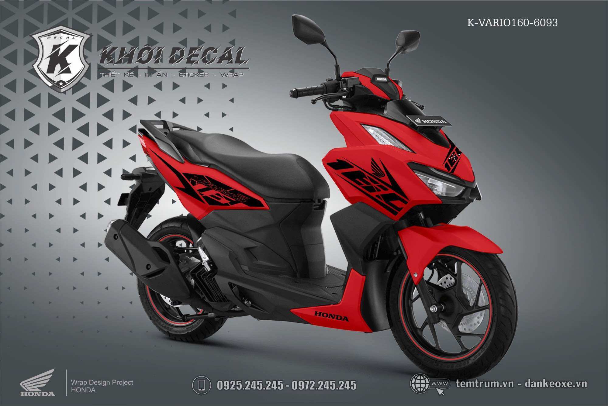 Tem Vario 160 decal cao cấp
