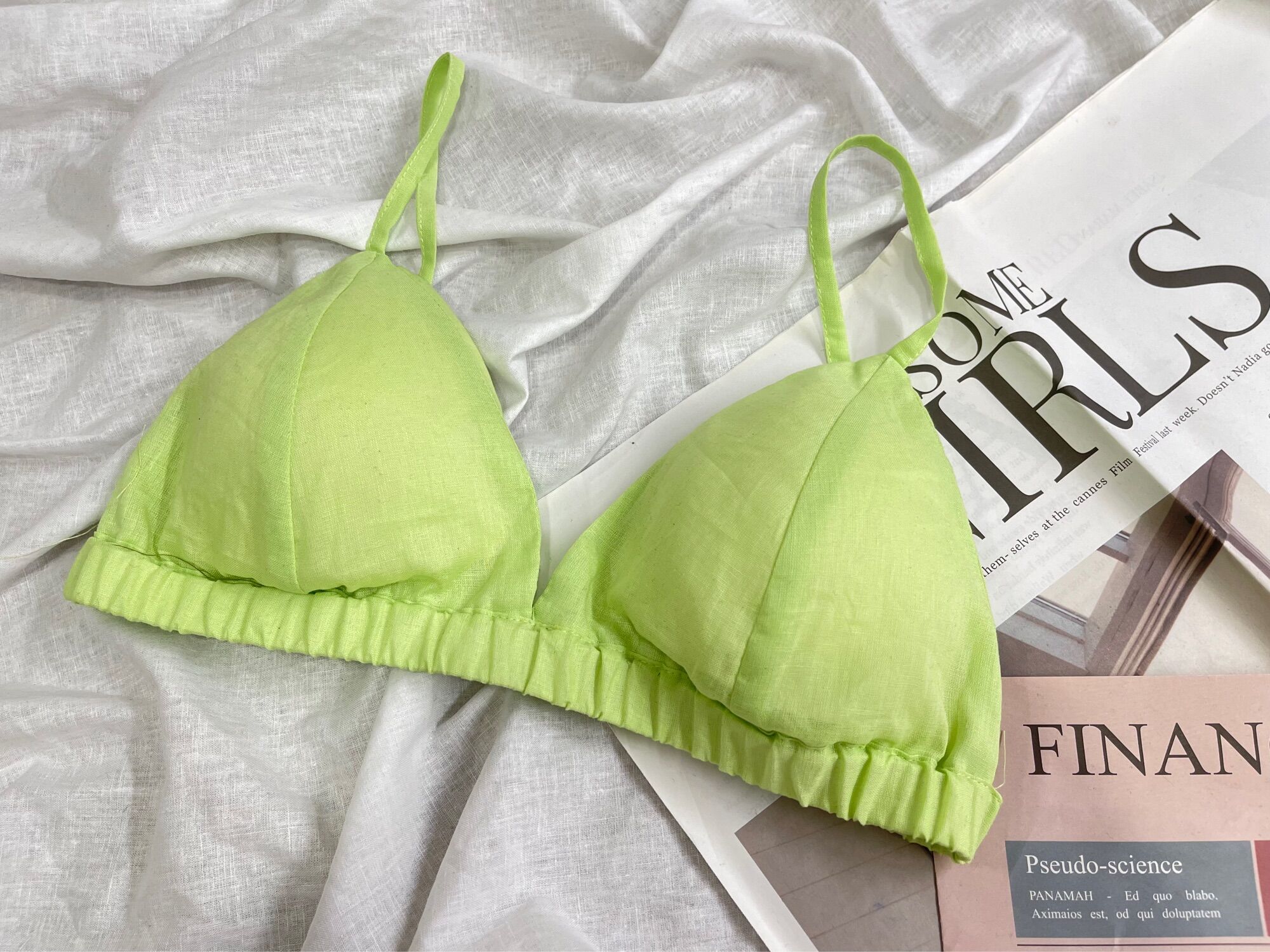 Bra Linen - Áo ngực vải Linen