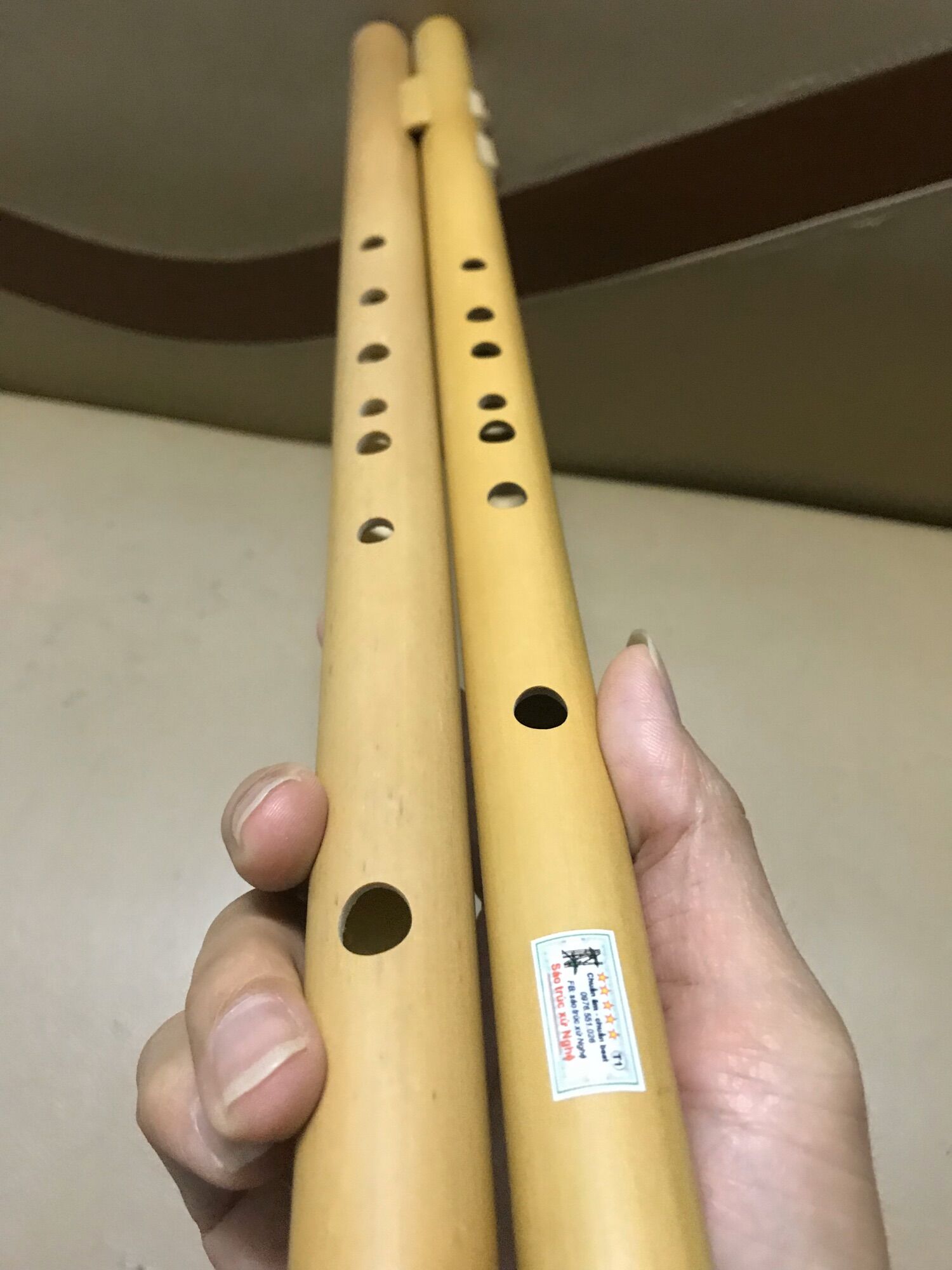 Sáo mèo kép Tàu Việt (tone F-Bb)