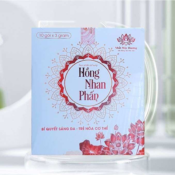 Hồng nhan phấn- bạch linh- bách y sâm(1hộp x 10gói) mẫu mới
