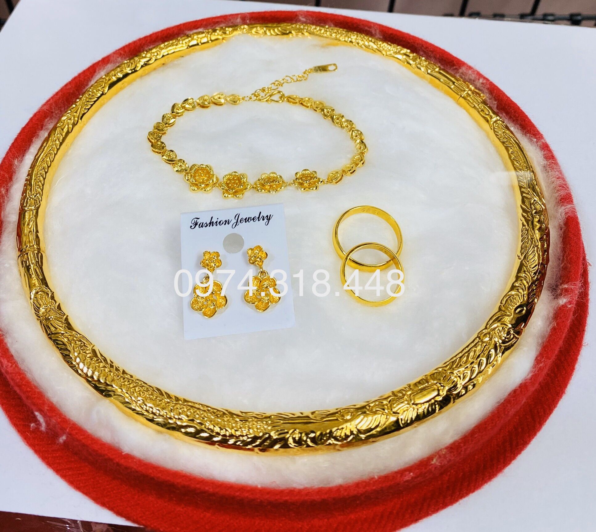 Trang sức cưới nguyên bộ mạ vàng 24k cao cấp mẫu mới về