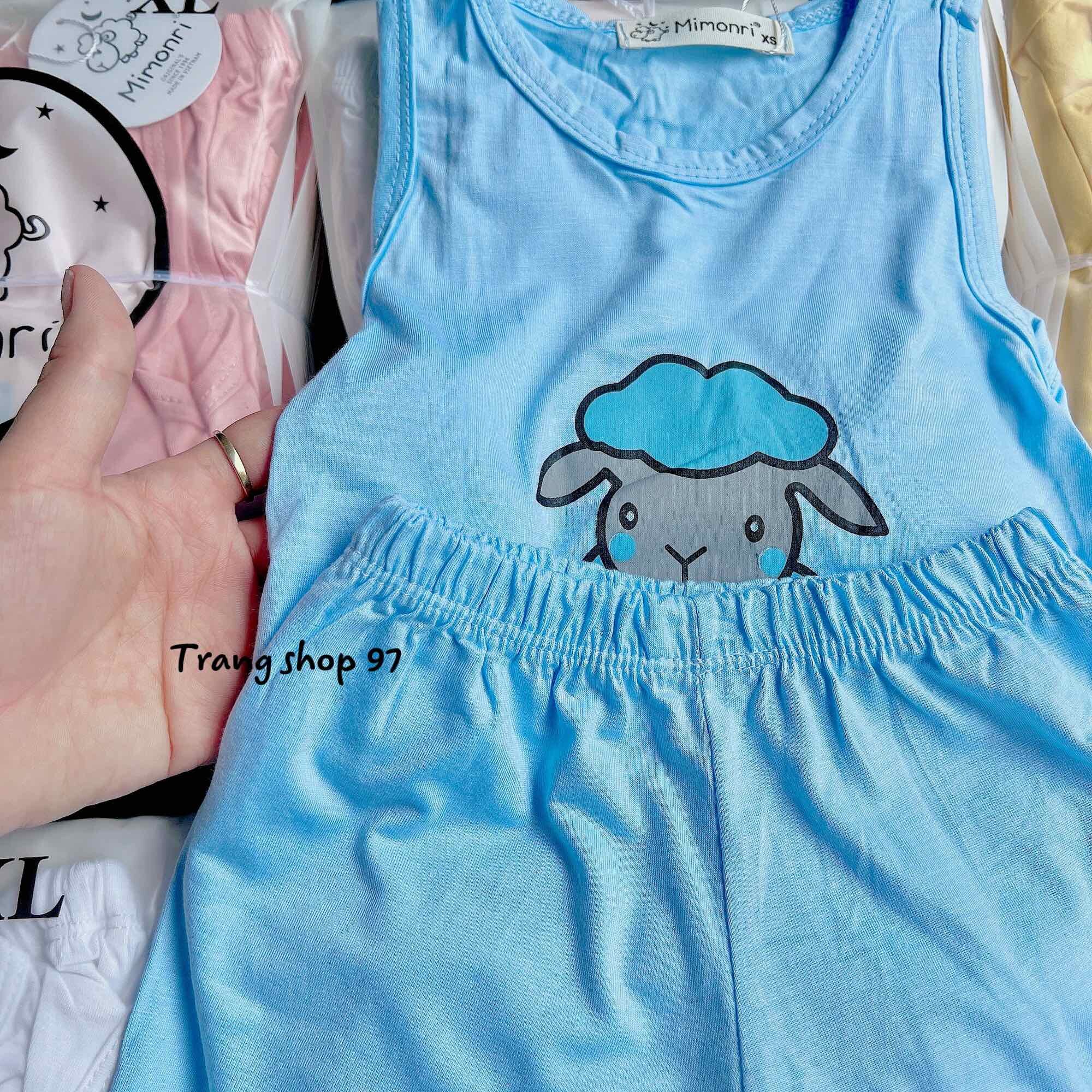 Bộ thun lạnh ba lỗ cho bé 5-18kg ( bl cừu )