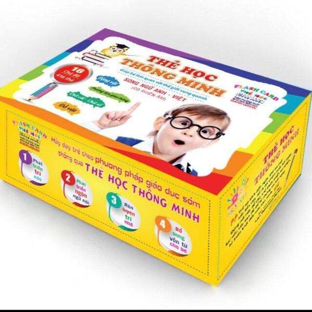 [HCM]BỘ 416 THẺ HỌC THÔNG MINH CHO BÉ