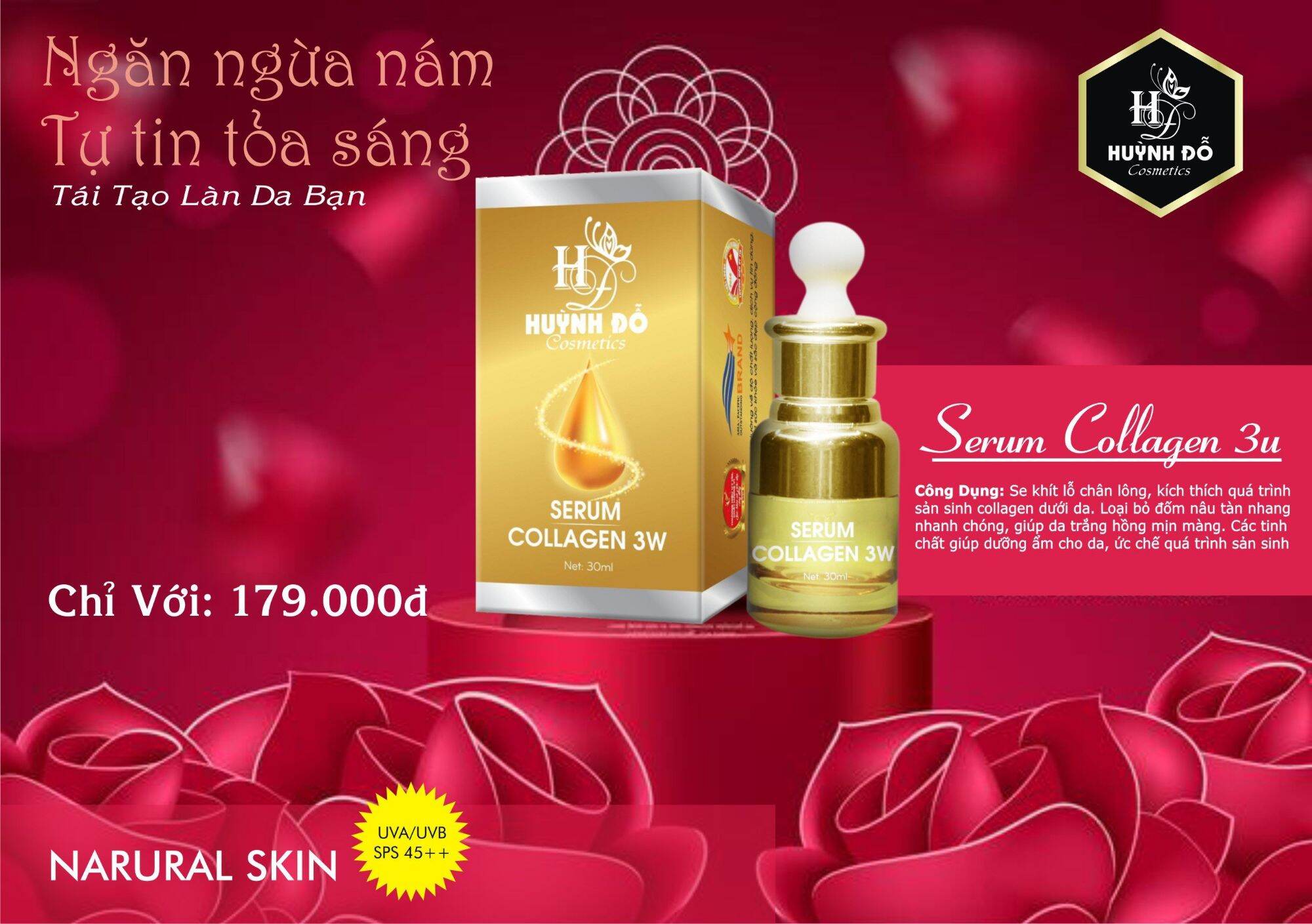Serum collagen 3w huỳnh đỗ