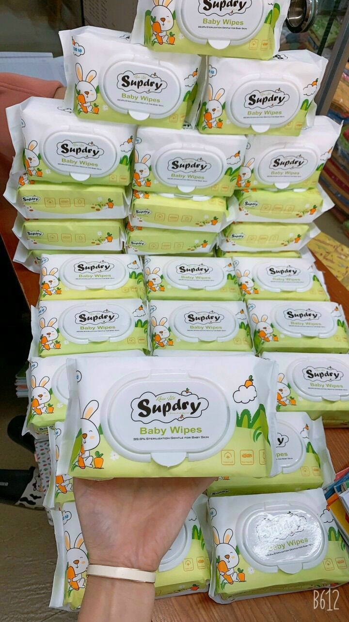 Khăn/giấy ướt thỏ Supdry 130 tờ(500g/1 gói)