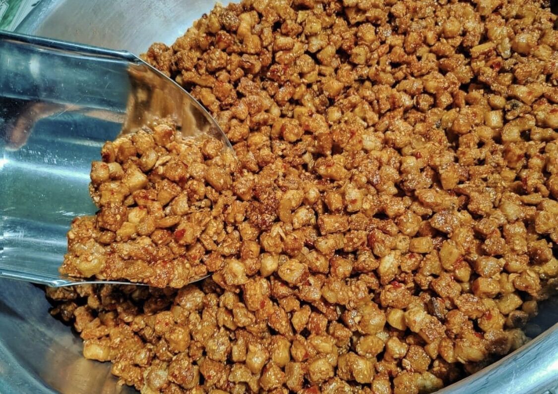 Tóp mỡ rim mắm tỏi 0.5kg (nữa kí)
