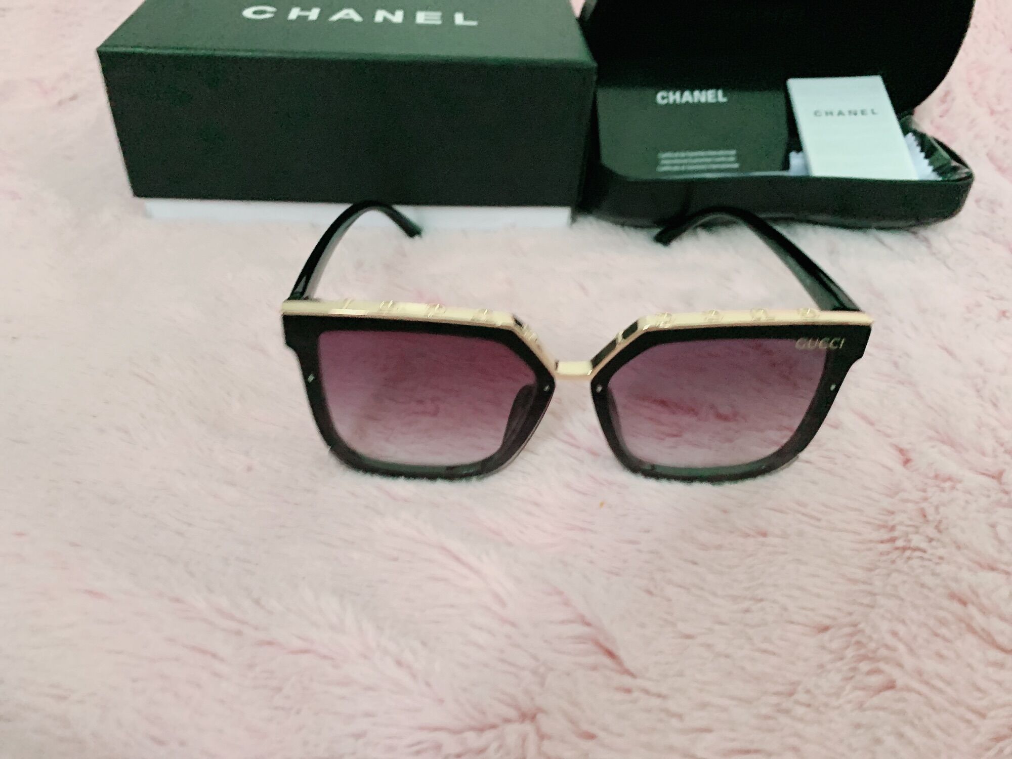 Kính gucci - full box - khăn - thẻ