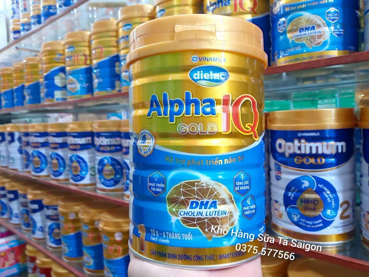Sữa dielac alpha iq gold lon 900g của vinamilk
