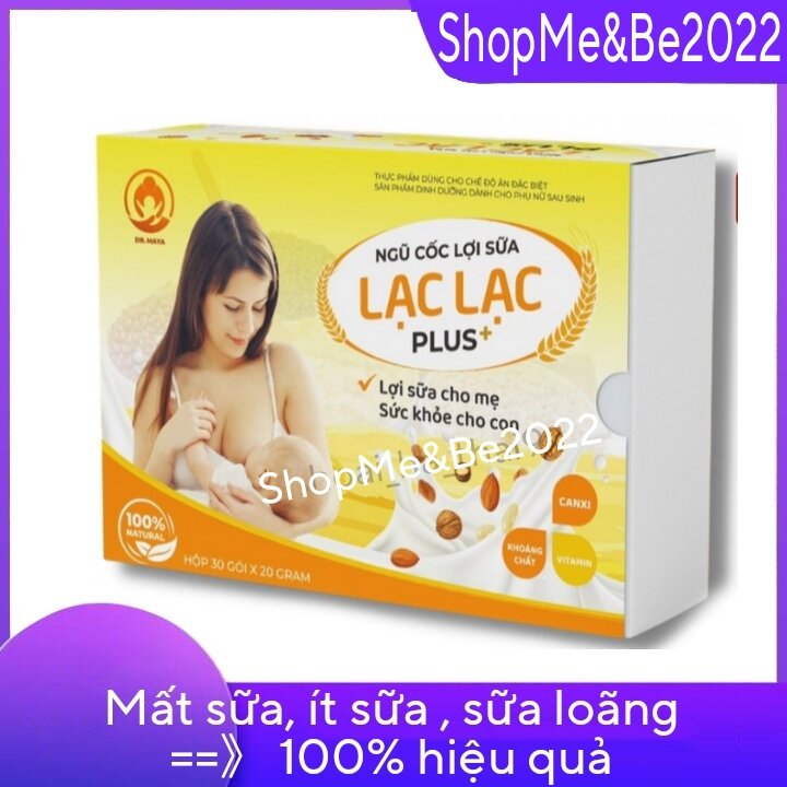 Ngũ cốc lợi sữa Lạc Lạc (hộp 30 gói)-Ngũ cốc tăng cân lợi sữa Lạc lạc