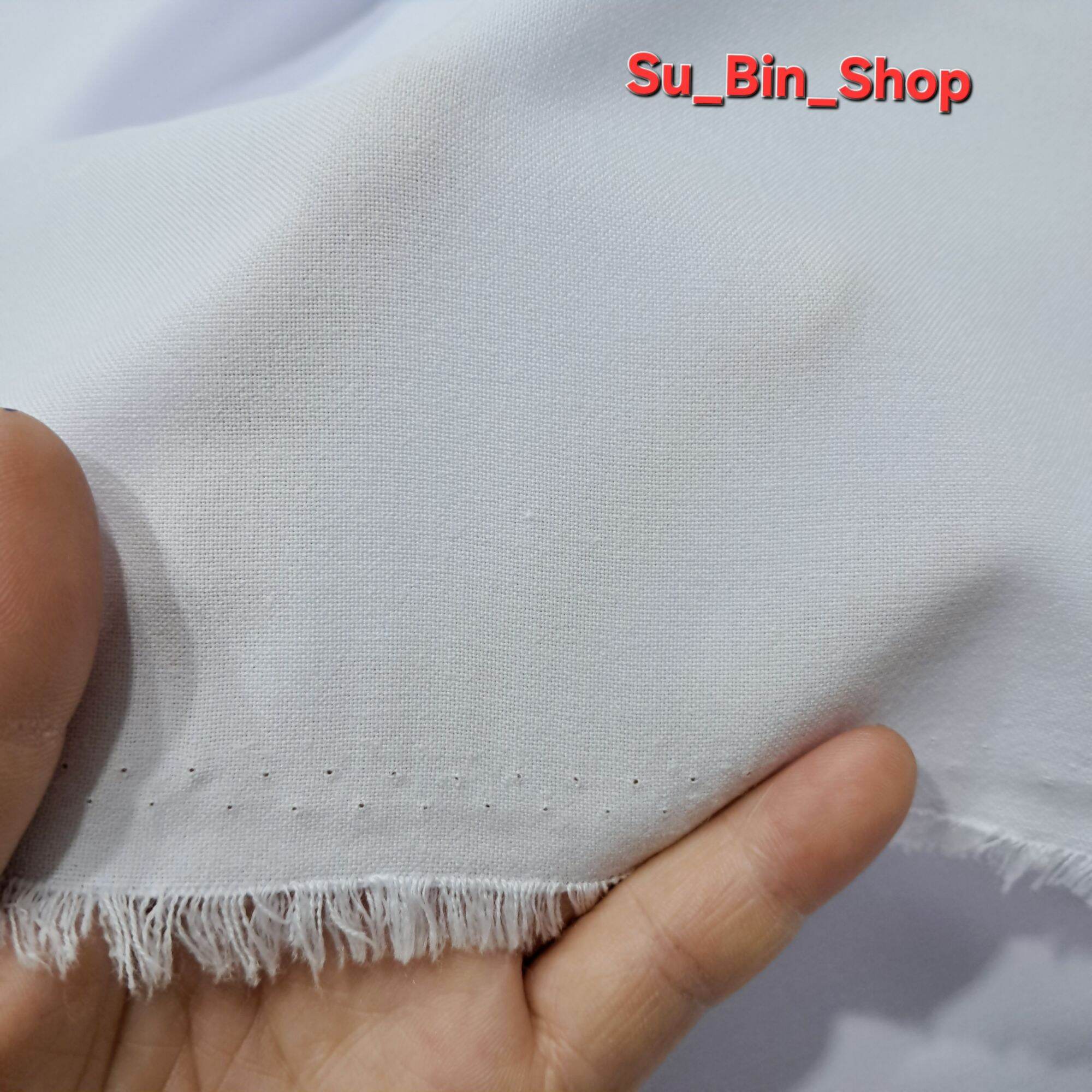 Vải kate FO trắng may đồ blouse y tá bác sĩ