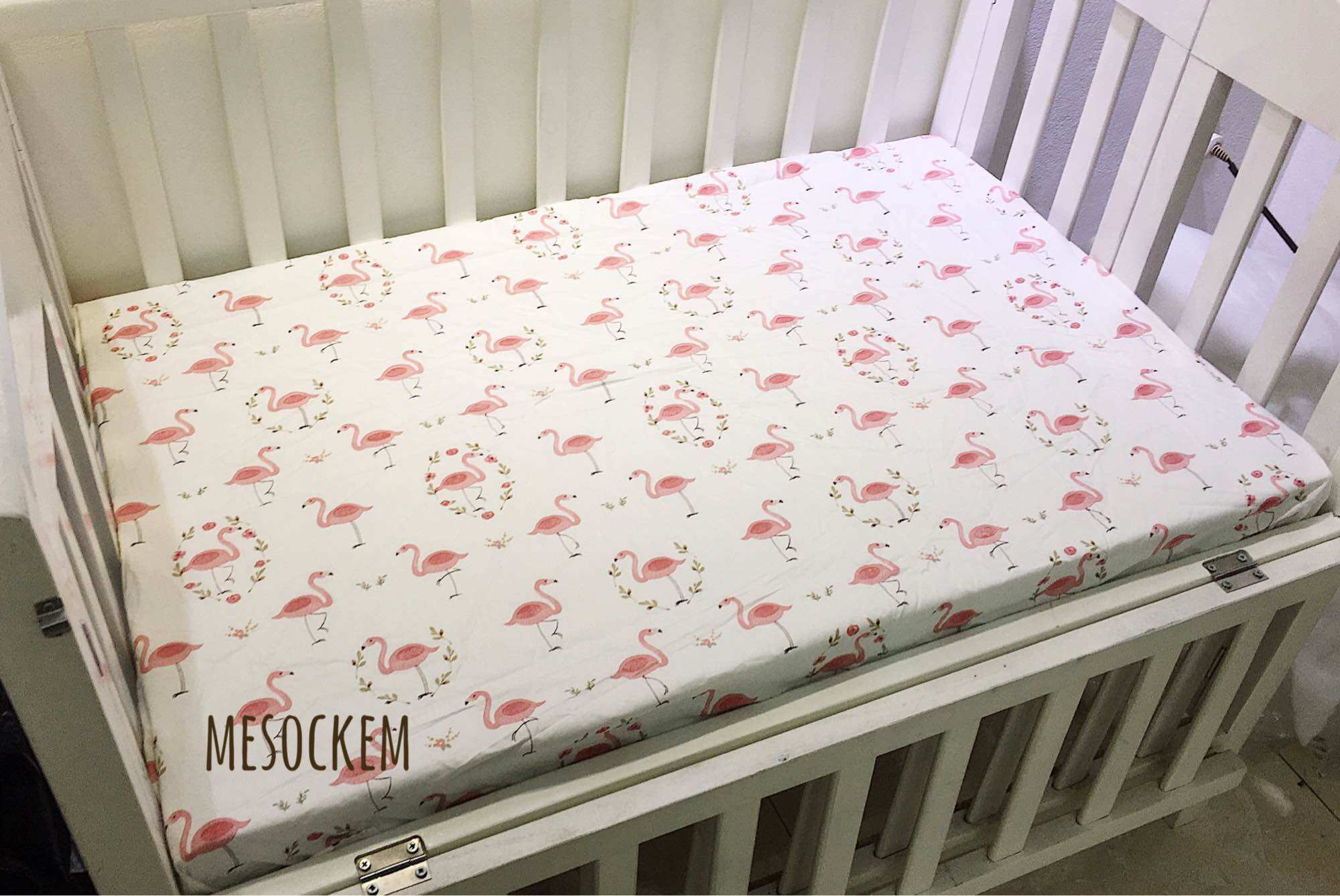 Ga cũi bo chun bọc đệm 100% COTTON cho bé (update hơn 40 mẫu)
