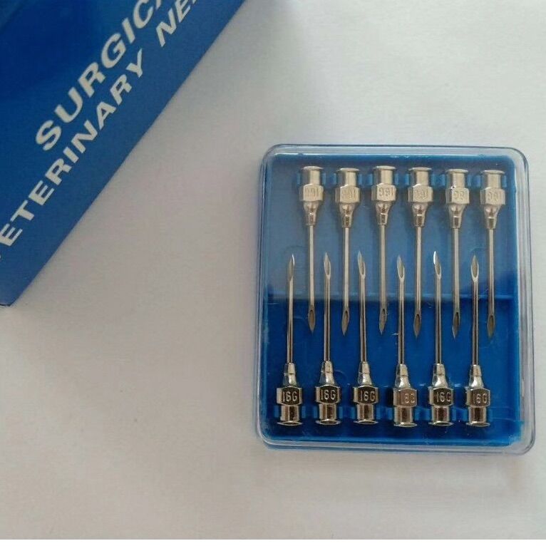 1 vỉ kim tiêm 16G-18G chuyên dụng cho gia súc, kim tiêm cho bò, kim tiêm cho heo nái