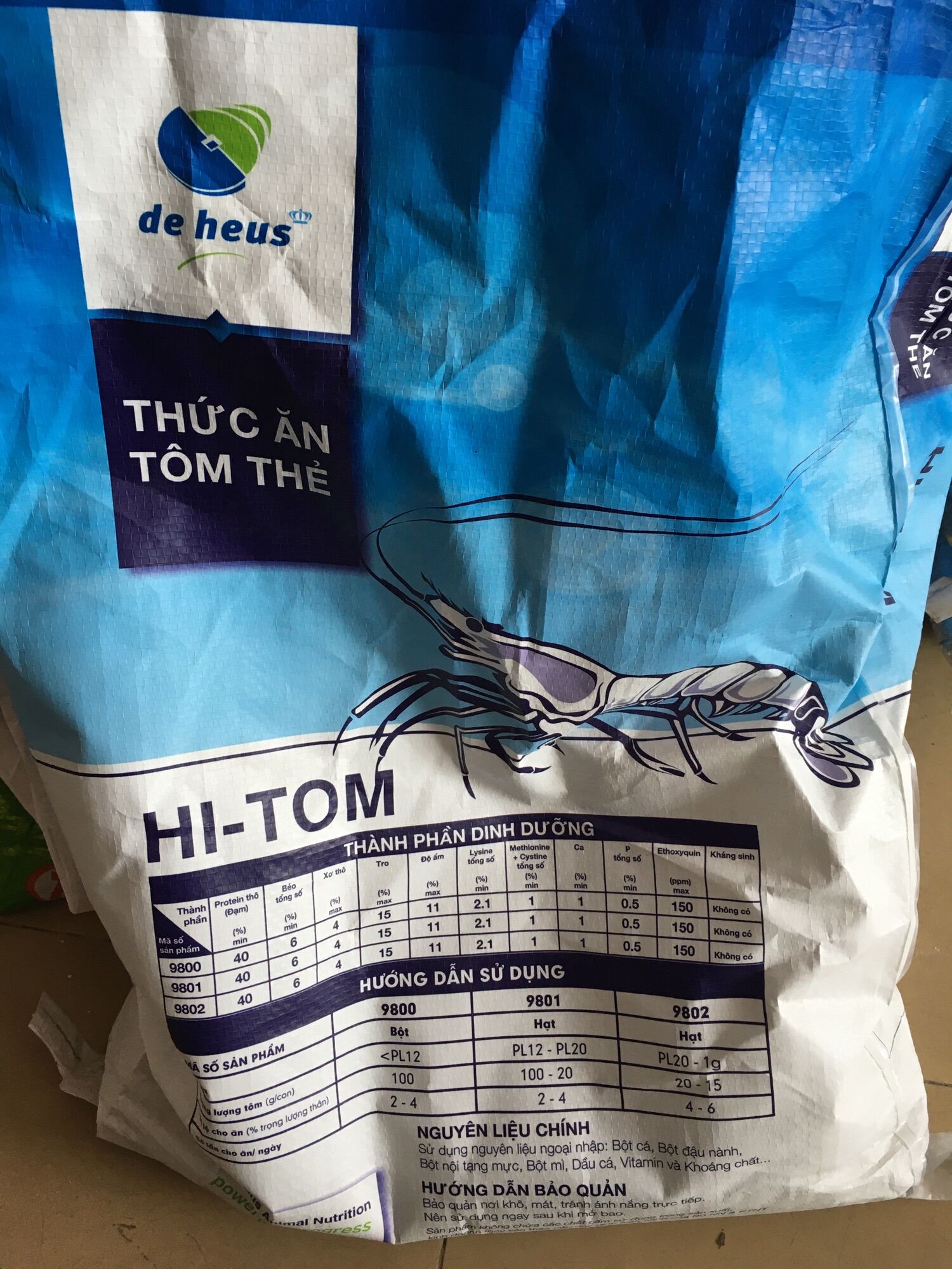 Thức ăn cho tôm công nghiệp , tôm kiểng dạng chìm 40% độ đạm 0,5kg