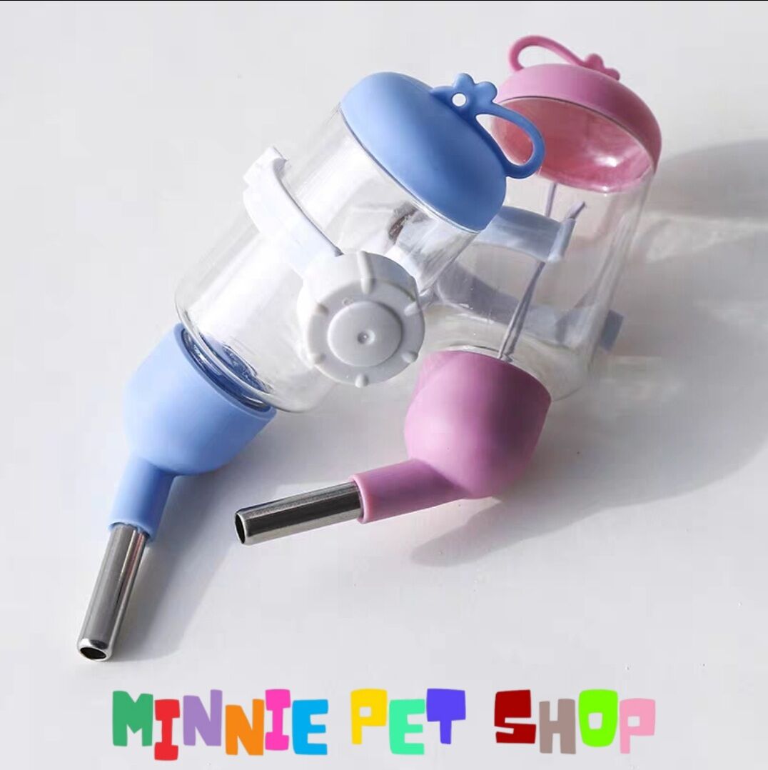 Bình nước 80ml pastel nút vặn cố định chuồng