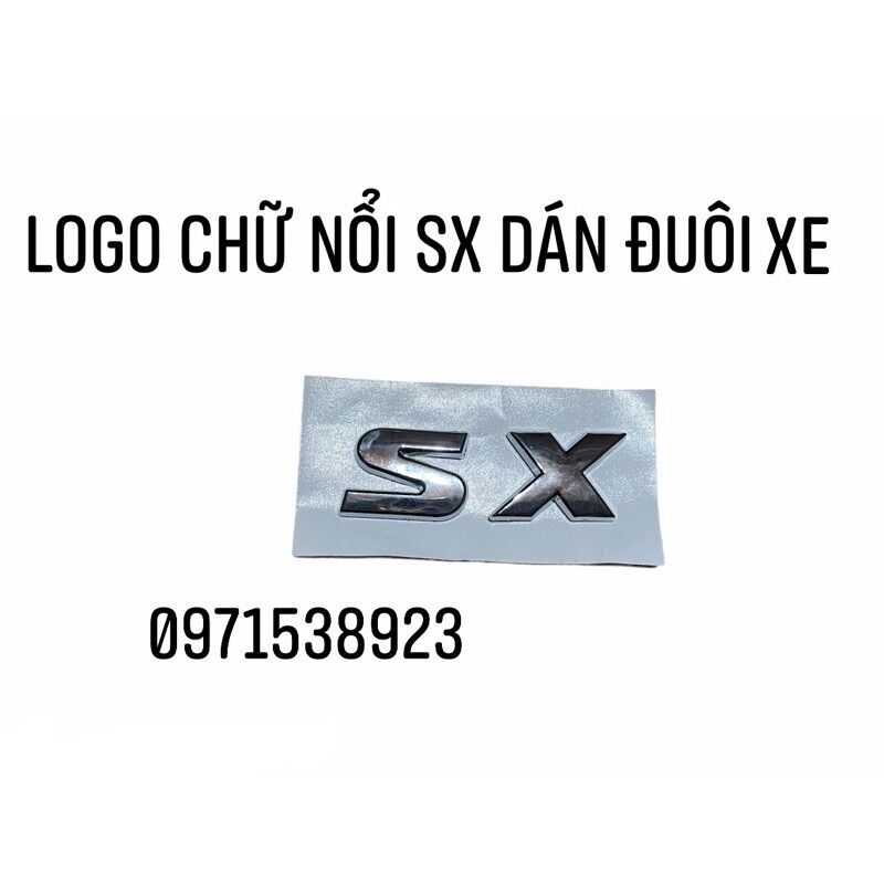 logo chữ LACETTI SX dán đuôi xe