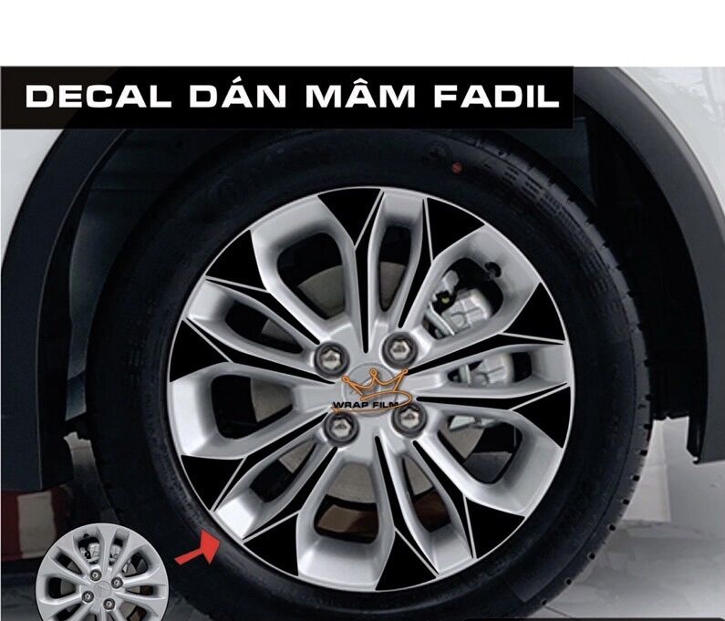 Decal dán mâm Vinfast Fadil (5bánh)
