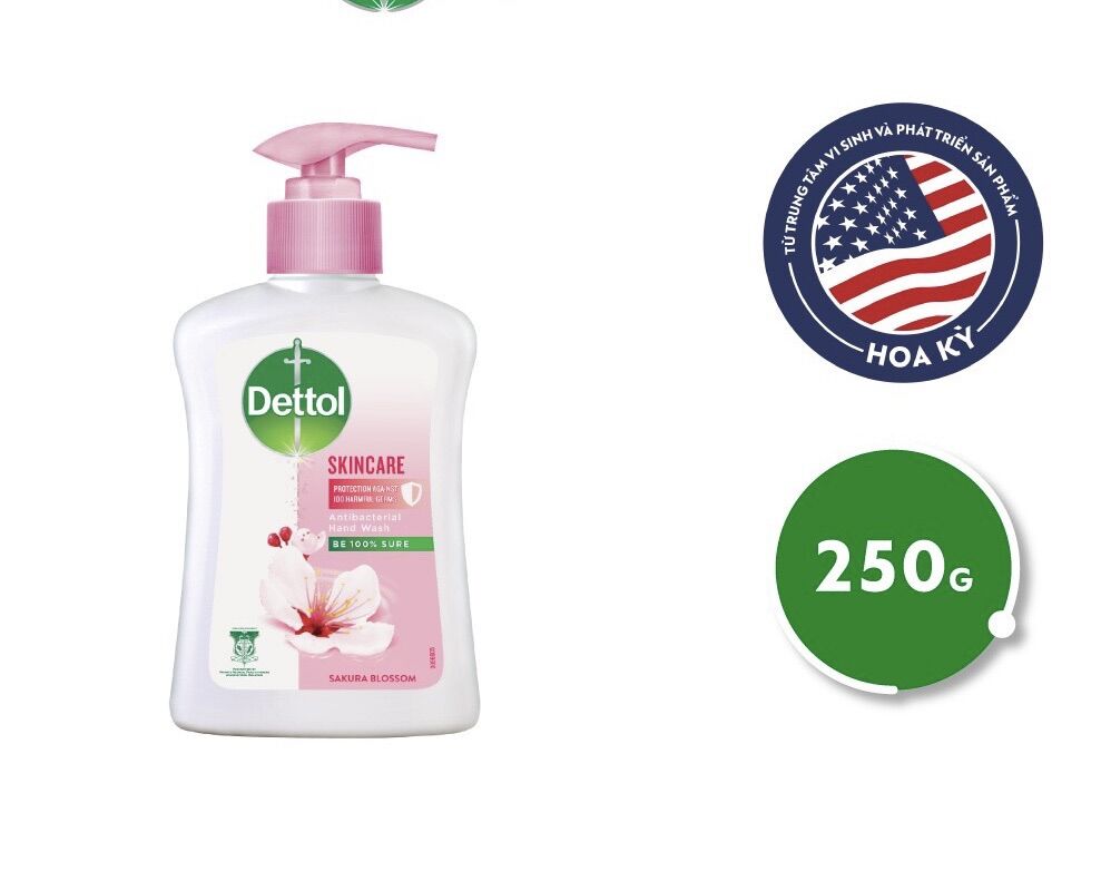 Combo 10 Chai Nước rửa tay Dettol kháng khuẩn chăm sóc da - Chai 250g