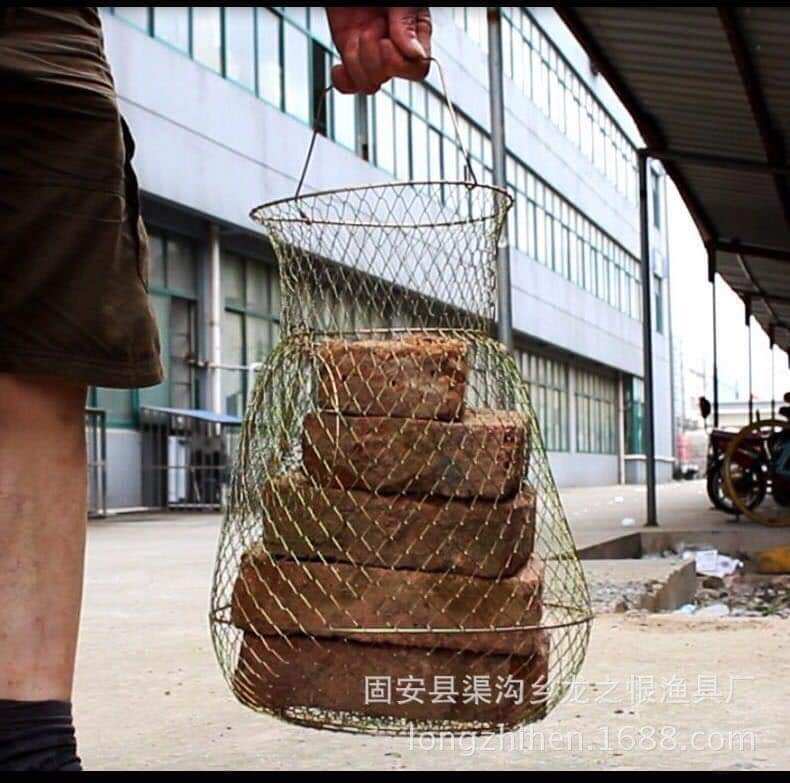 Giỏ Đựng Cá Bằng Sắt Chắc Chắn, Có Thể Thu Gọn
