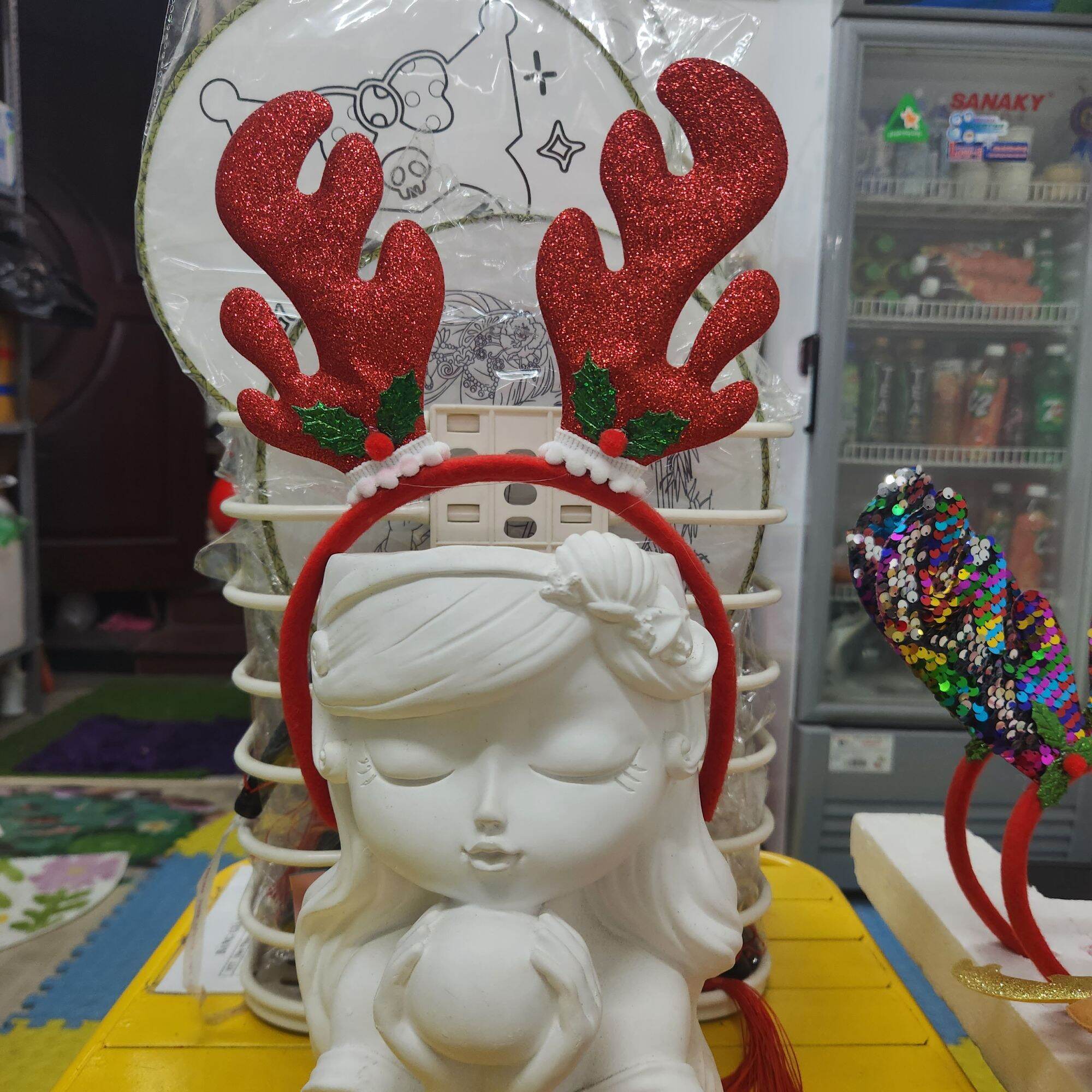 Cài tóc noel siêu kute