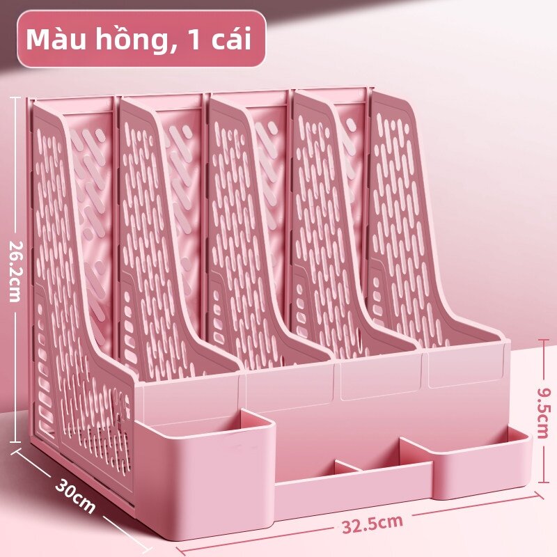Tổ chức Bàn Học Kệ Sách cho Trẻ Em và Học Sinh A4 Tủ Hồ Sơ 4 Ngăn