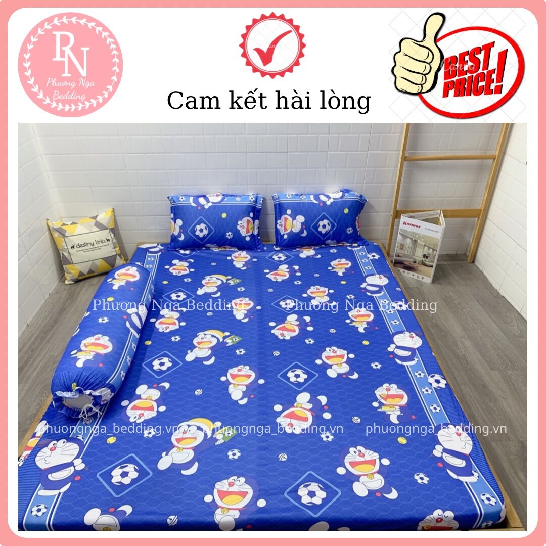 [HCM]Bộ ga 4 món thun lạnh Việt Nam mẫu Doraemon