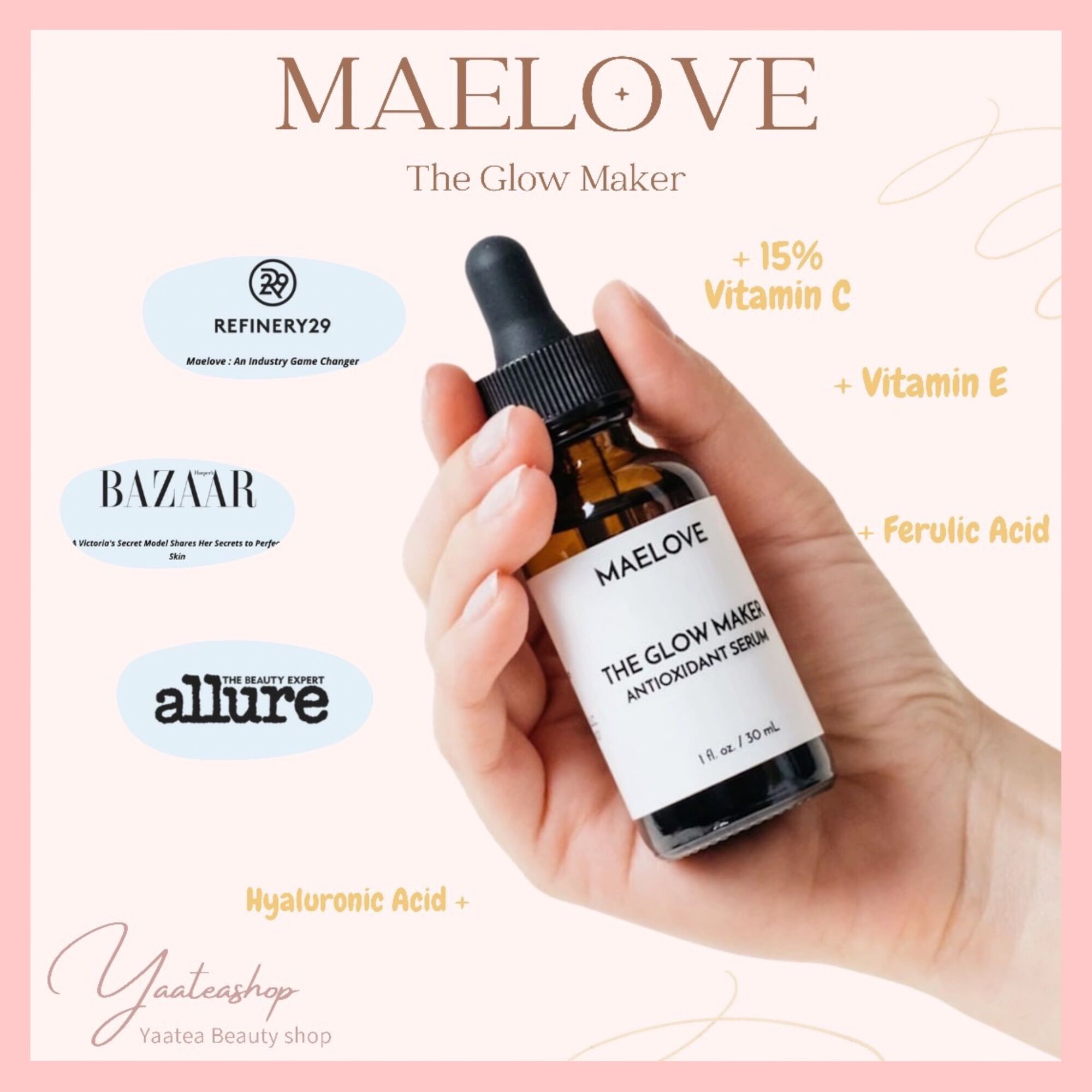 Serum Maelove The Glow Maker 30ml