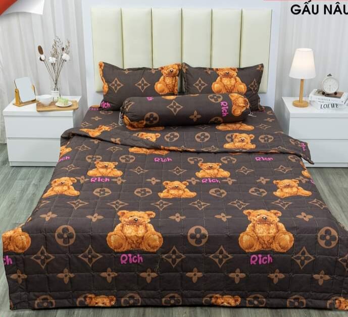 Bộ ga gối 3 món Cotton Poly Bốn mùa đủ size