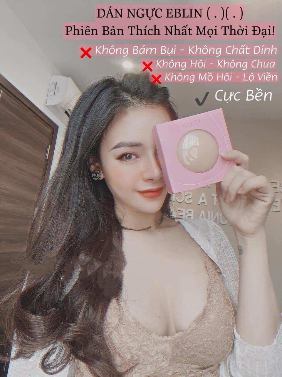 Hộp 3 cặp miếng dán ngực silicone eblin