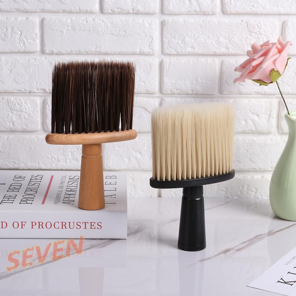 Chổi Phủi Tóc Barber Cán Gỗ Loại Tốt, Cây Phủi Tóc Lông Mềm Phủi Siêu Sạch Tóc. (Ảnh thật)