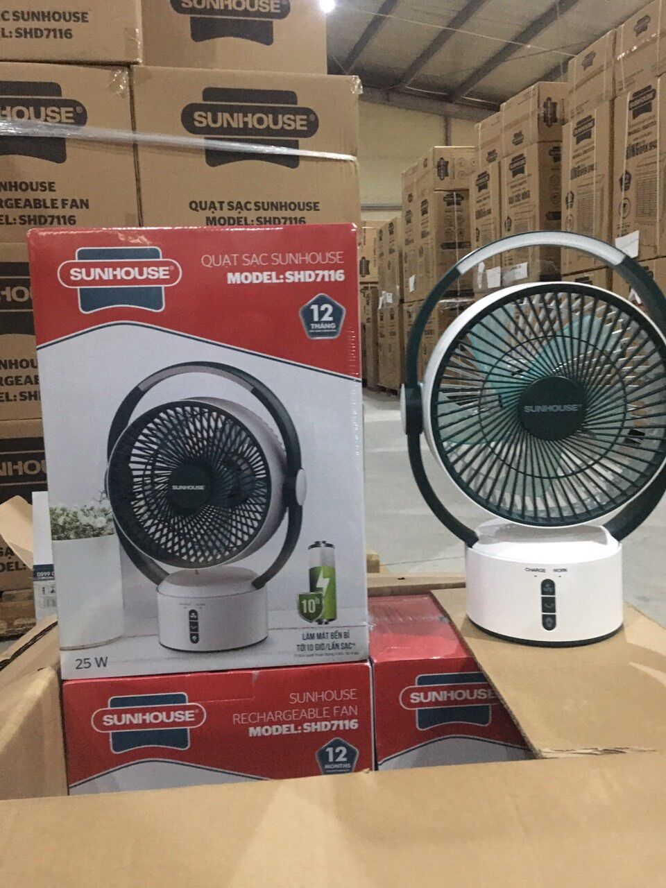 Quạt tích điện sunhouse SHD7116