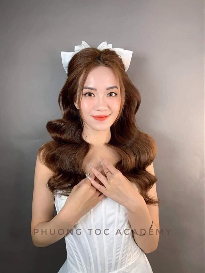 Cài tóc nơ cô dâu, cài tóc nơ công chúa siêu xinh