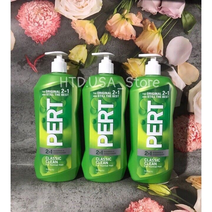 Dầu gội pert classic clean 2in1 có vòi 1l của mỹ