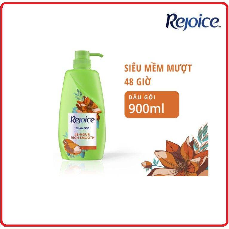 Dầu gội mềm mượt tóc Rejoice 48 Hour Rich Smooth 900ml