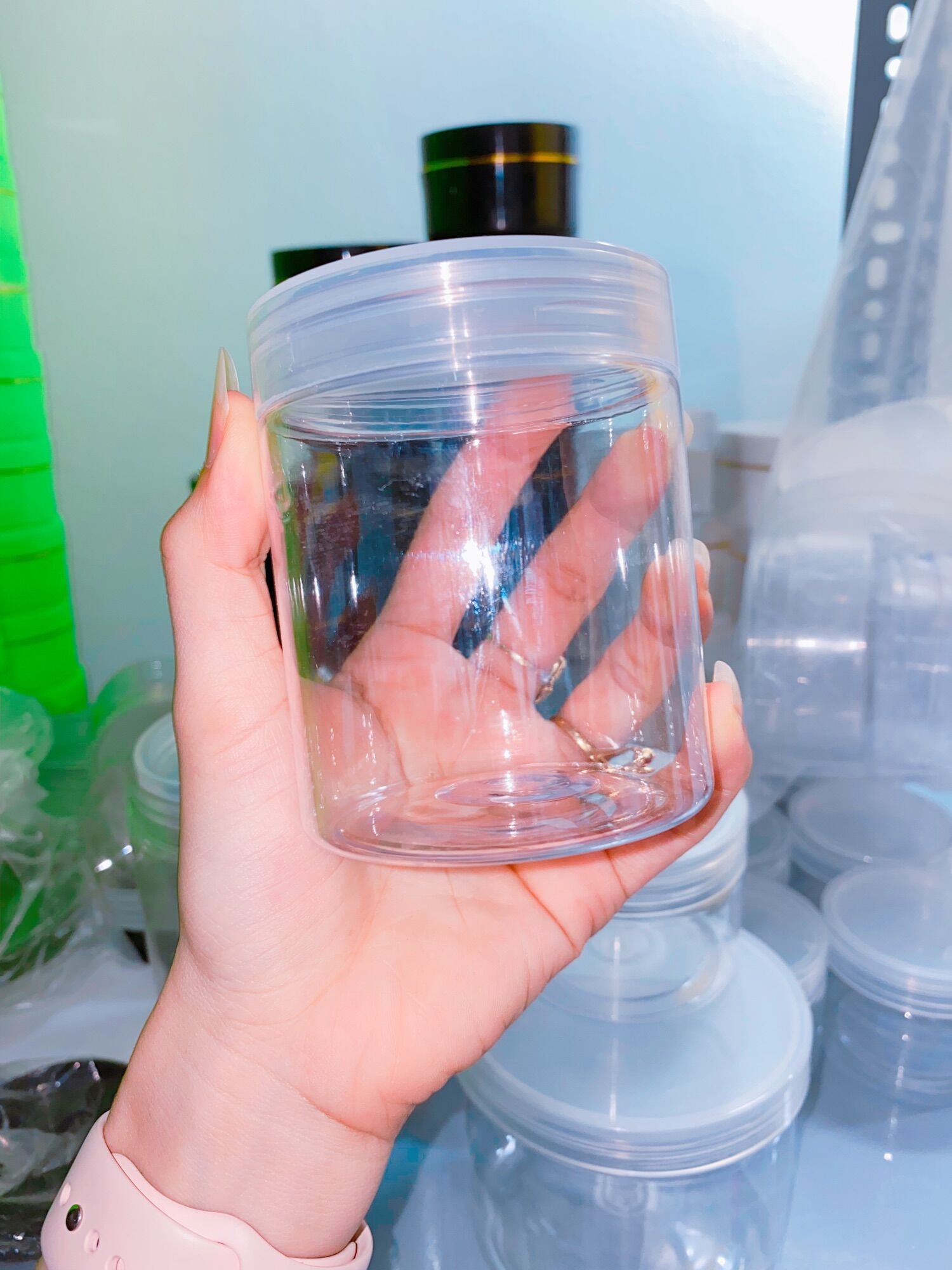 [HCM]Lẻ hủ pet nhựa đựng kem 200g trong suốt