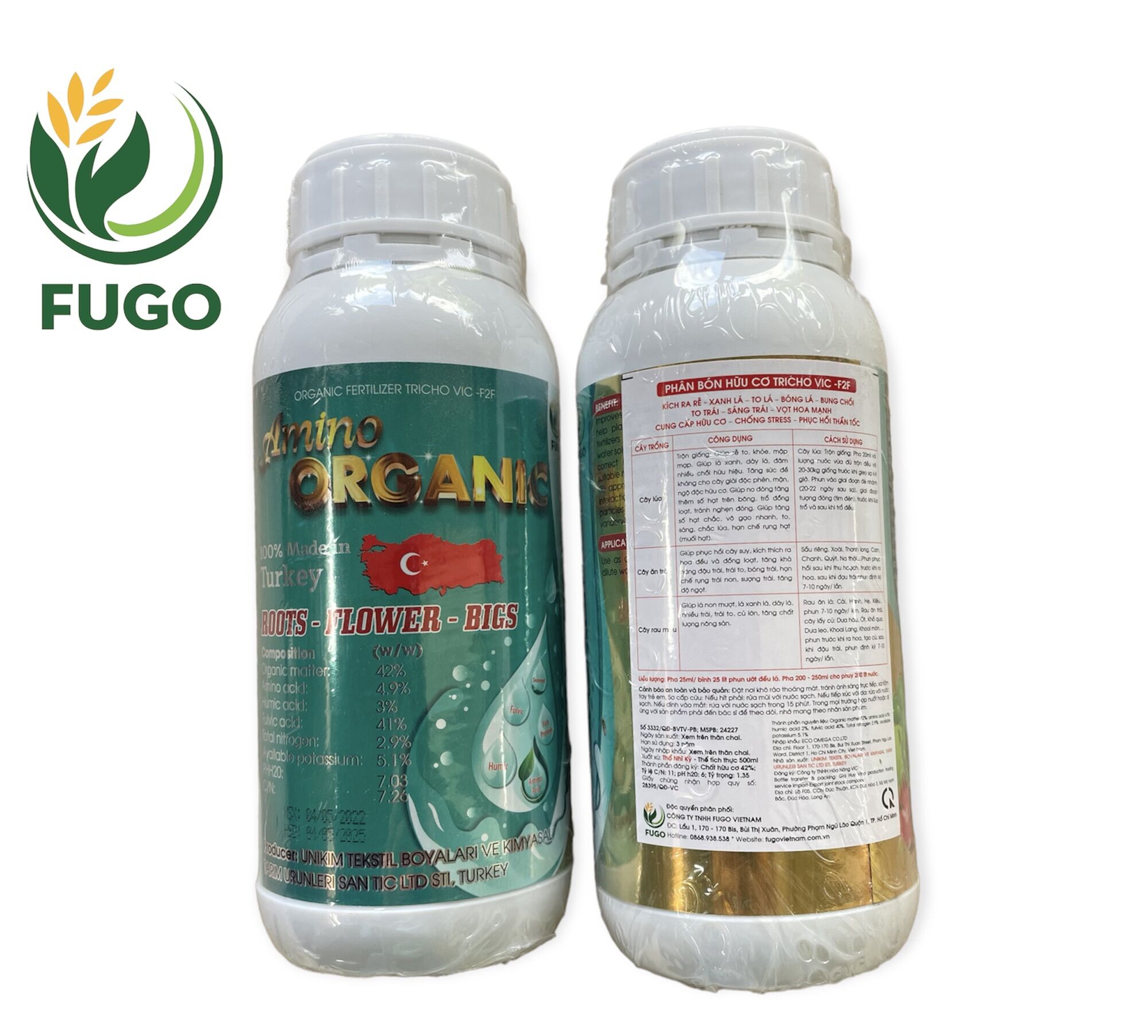 AMINO THỔ NHĨ KỲ FUGO(HỮU CƠ NƯỚC THỔ NHĨ KỲ)