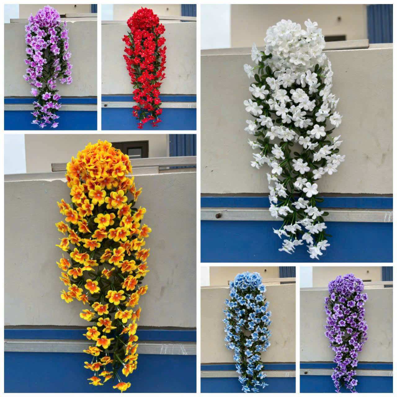 Hoa giả treo tường , Rủ Đỗ Quyên trang trí