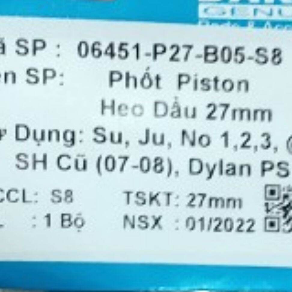 PHỐT HEO DẦU SU.NO 27MM x 5 CÁI...