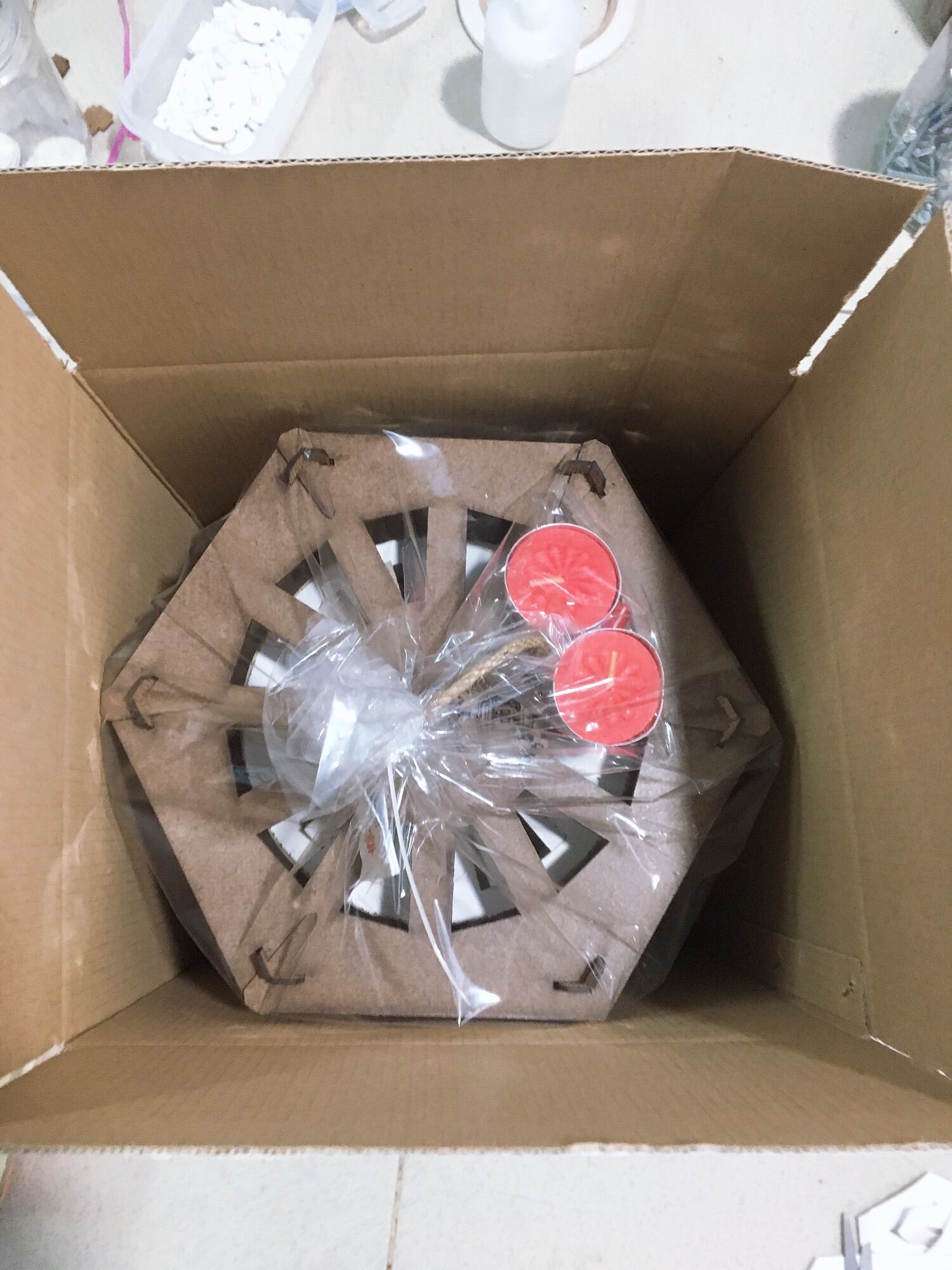 [HCM]Lồng đèn kéo quân gỗ 24cm