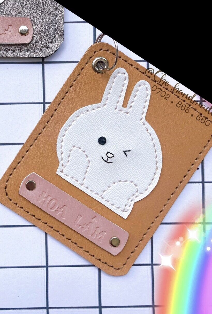 Móc khoá con thỏ, móc chìa khoá thỏ trắng, bunny