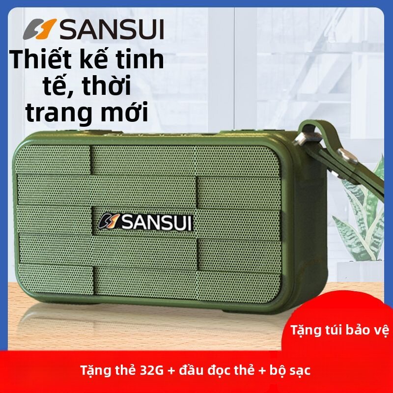Sansui | Thẻ Radio FM Loa Bluetooth Ngoài Trời
