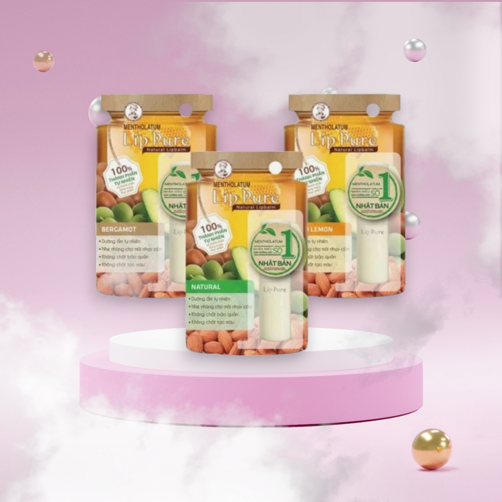 Son dưỡng không màu LipIce Lip Pure chiết xuất thiên nhiên 3.9g