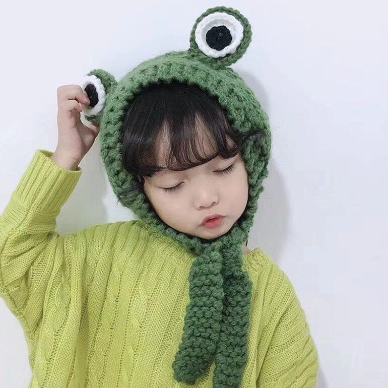 Mũ len tai ếch trùm tai ấm áp