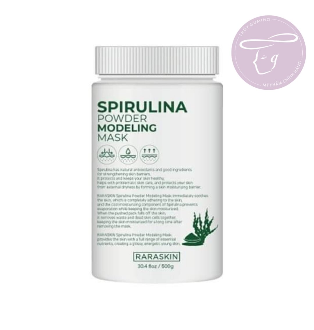 Mặt nạ tảo Raraskin Spirulina Powder Modeling Mask phục hồi, chống oxi hóa 500g