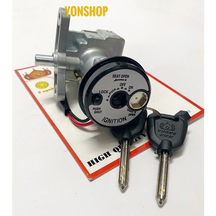 Bộ ổ khoá xe exciter 150 chìa 8 cạnh chống trộm hàng cao cấp chính hãng vương niệm