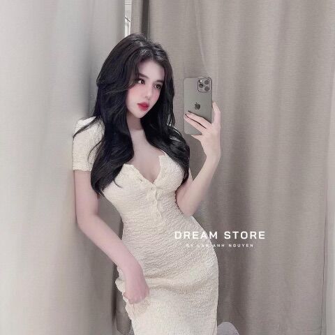 váy xốp dáng ôm có cổ🌸đầm body xốp nữ🌸(freeship)