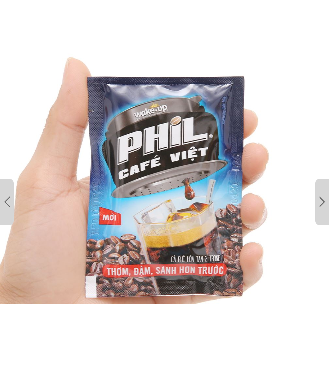 Cà Phê Phil Đen Thơm Ngon Đậm Vị (15gói x 16gr) DATE MỚI