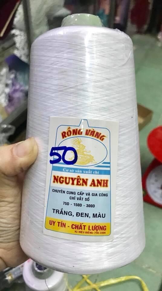 Chỉ vắt sổ loại tốt sợi 150, ống 500gam hiệu Rồng Vàng