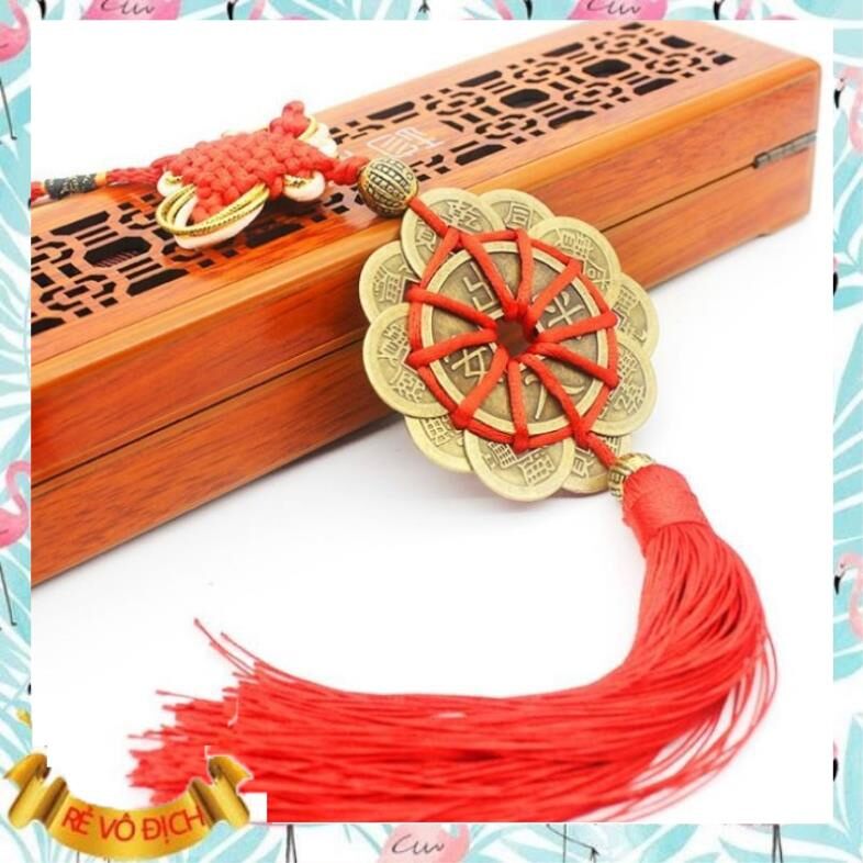 Dây đồng xu hoa mai 10 cánh may mắn