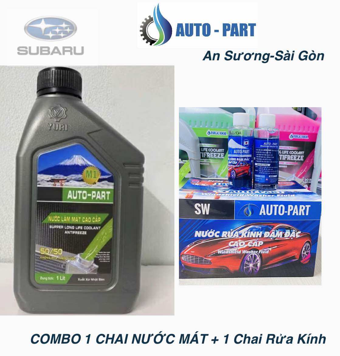 [HOẢ TỐC] nước làm mát cao cấp Xanh M1+ rửa kính 150ml ô tô Subaru(Quà tặng kèm) Yuri Nhật